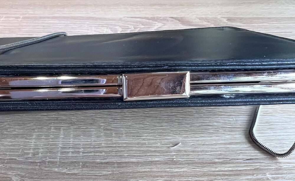 Giani Bernini Rectangular Black Leather Evening B… - image 10